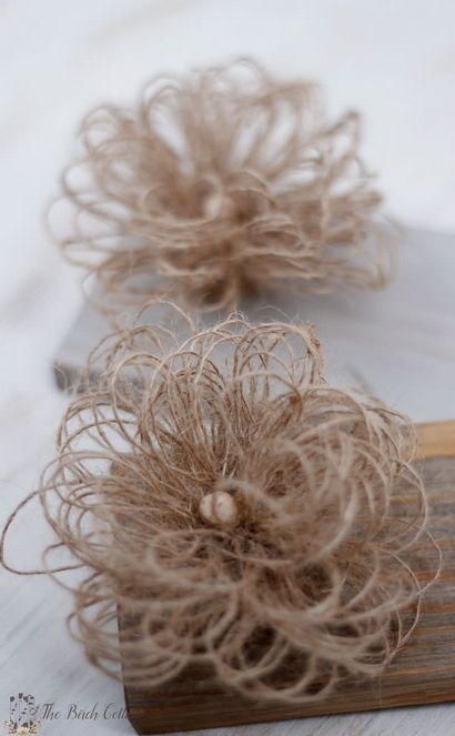 Faire Loopy Jute Fleurs de ruban rustique Jute