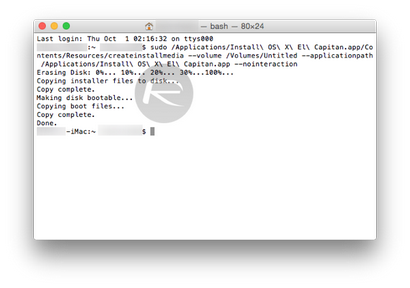 Faites OS X El Capitan Bootable USB Flash Drive, ici s Comment tutoriel, Redmond Pie
