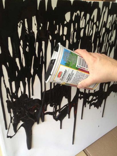 Faire de cette peinture facile bricolage art mur goutte à goutte