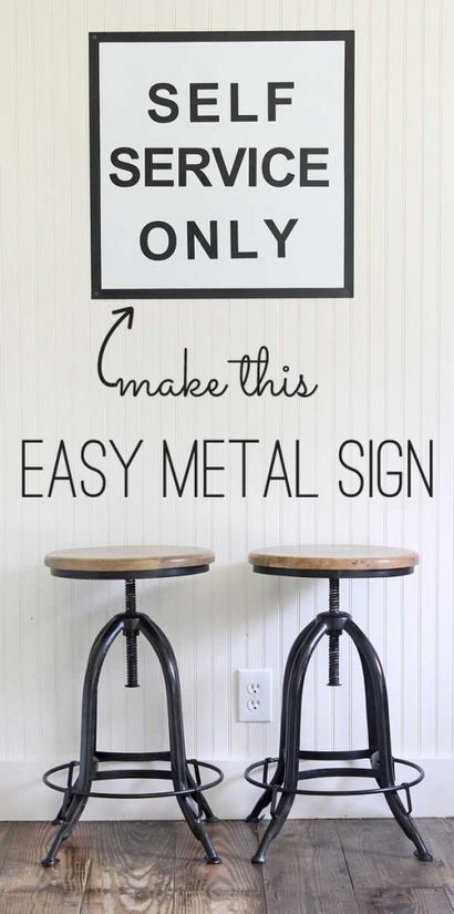 Machen Sie dieses einfache Metall-Zeichen