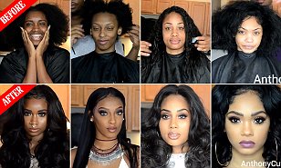 Maquilleuse et styliste en coiffure Anthony vidéos de transformation étonnante Cuts, Daily Mail en ligne (coiffeur) Maquilleuse et styliste en coiffure Anthony vidéos de transformation étonnante Cuts, Daily Mail en ligne