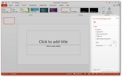 Faites votre propre modèle PowerPoint personnalisé dans Office 2013