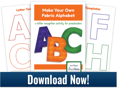 Faites votre propre Alphabet Tissu modèle gratuit