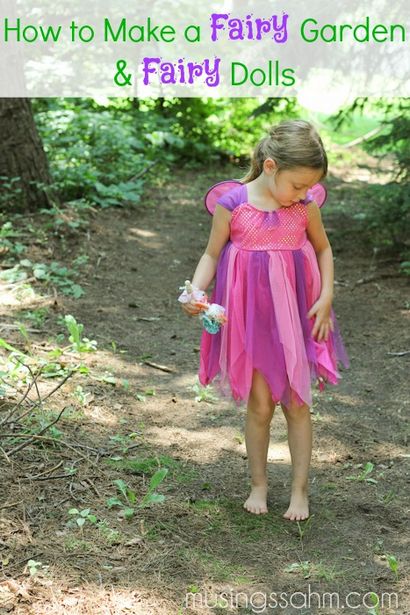 Machen Sie Ihre eigene Fairy Dolls - Erstellen Sie einen magischen Fee Garten - Living Well Mom