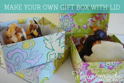 Machen Sie Ihre eigene Geschenk-Box mit Deckel Video Tutorial Bild Anleitung
