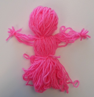 Erstellen Sie Ihr eigenes Garn Doll - leicht genug für Kinder, rotes Herz Blog