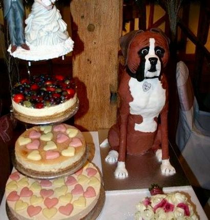 Faire un gâteau de mariage de chien Boxer 13 étapes