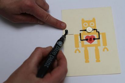 Création d'une carte Electro avec Paint nu, Make It @ votre bibliothèque