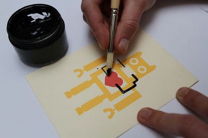 Création d'une carte Electro avec Paint nu, Make It @ votre bibliothèque
