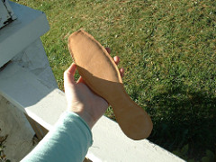 Herstellung von Mitte des 19. Jahrhunderts Schuhe