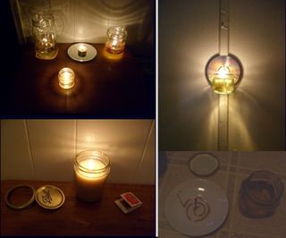 Faire lampes à huile et des bougies pour 3 étapes gratuites