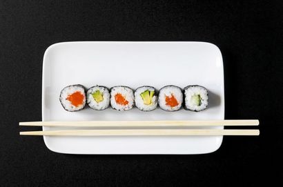 Makizushi: Rolls Sushi japonais avec des remplissages Divers