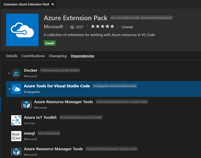 Gestion des extensions dans le code Visual Studio