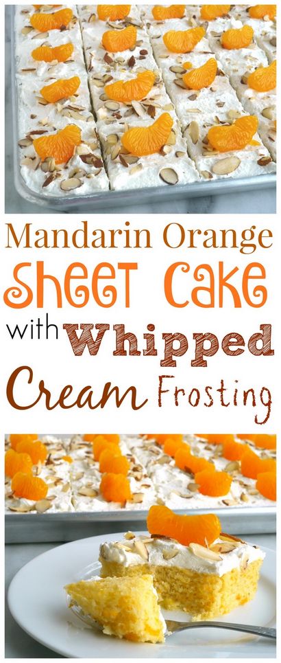 Mandarine-Blechkuchen mit Sahne Frosting Noble Pig