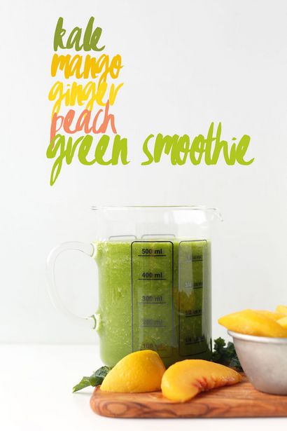 Mango Ginger Kale smoothie vert, Baker Recettes minimalistes