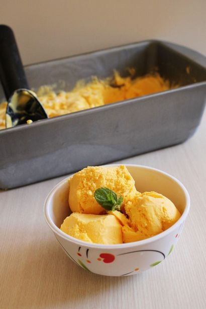 Mango Crème glacée Recette (Comment faire de la crème glacée à la mangue maison)