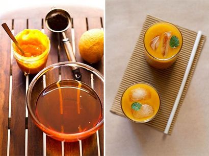 Mango recette de thé glacé, comment faire du thé glacé à la mangue, des recettes de mangue