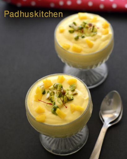 Mango Shrikhand recette Recette Amrakhand-mangue Recettes, Padhuskitchen