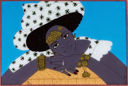 Marie de la Pastiche Faites votre propre peinture en verre inversée du Sénégal (avec modèles imprimables)