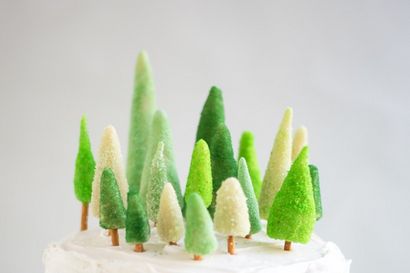 Marzipan-Baum-Kuchen-Dekorationen DIY