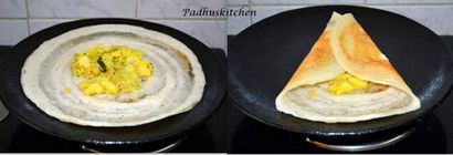 Masala Dosa recette Comment faire Masala Dosa (de remplissage de pommes de terre), Padhuskitchen