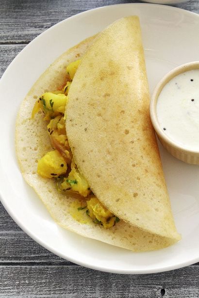 Masala Dosa Rezept (wie Masala Dosa mit Kartoffel-Masala zu machen)