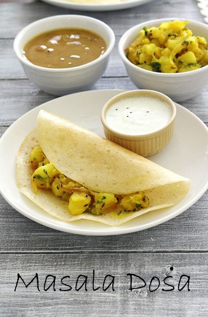 Masala Dosa Rezept (wie Masala Dosa mit Kartoffel-Masala zu machen)