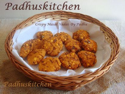 Masala Vada-Paruppu Vadai-South Indian Masala Vadai Recette, Padhuskitchen