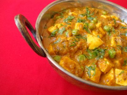 Matar Paneer - Mattar paneer Recette - Comment faire Mutter paneer