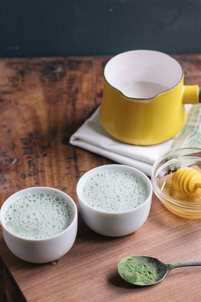 Matcha Green Tea Latte Rezept, Vintage-Mixer