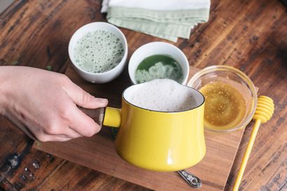 Matcha Green Tea Latte Rezept, Vintage-Mixer