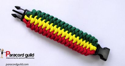 noeud serpent Accouplé paracord Bracelet- 3 couleurs - guilde Paracord