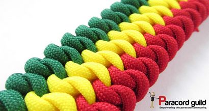 noeud serpent Accouplé paracord Bracelet- 3 couleurs - guilde Paracord