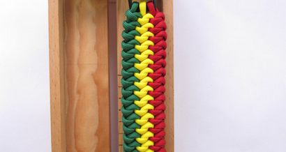 noeud serpent Accouplé paracord Bracelet- 3 couleurs - guilde Paracord