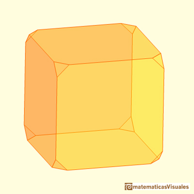 Matematicas Visuales, troncatures du cube et octaèdre