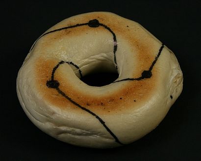 Petit déjeuner correct -Knotted Mathématiquement Bagel (comment faire un noeud de minette) Petit déjeuner correct -Knotted Mathématiquement Bagel