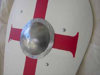 Mittelalterliche Heizung und Kite Schild Wie zum Projekt