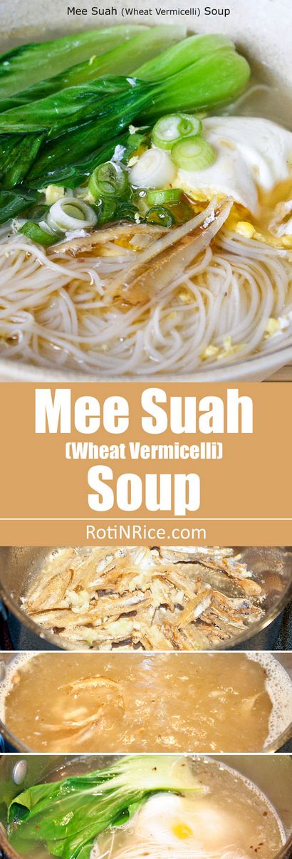 Mee Suah soupe, riz Roti n