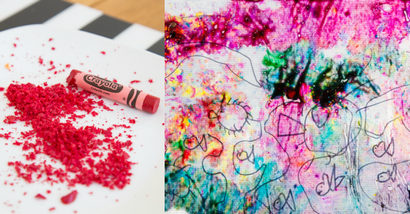Fondu Vitrail Art Crayon avec des dessins (fondu) Fondu Vitrail Art Crayon avec des dessins