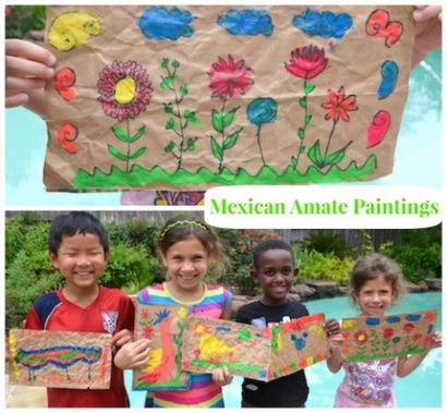 Peintures d'art populaire mexicain Amate (Folk Amate Peintures) Art populaire mexicain Amate Peintures