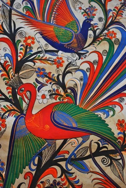 Art populaire mexicain Peintures Amate (comment faire des tableaux d'écorce amate) Art populaire mexicain Amate Peintures