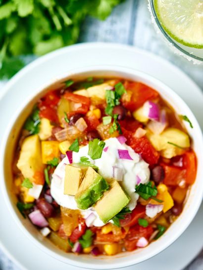 Soupe aux légumes mexicain - Vegan - sans gluten (gratuit) Soupe aux légumes mexicain - Vegan - sans gluten