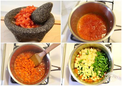 Mexiko in My Kitchen Wie eine einfache & amp zu machen; herrliche mexikanische Gemüsesuppe, Authentic Mexican