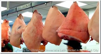 Mexiko in meiner Küche Gebratenes Schweinefleisch Bein in Adobo Sauce