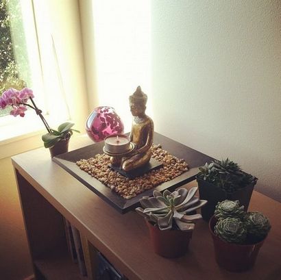 Miniatur-Zen-Garten zum Entspannen - kleiner Garten Ideen