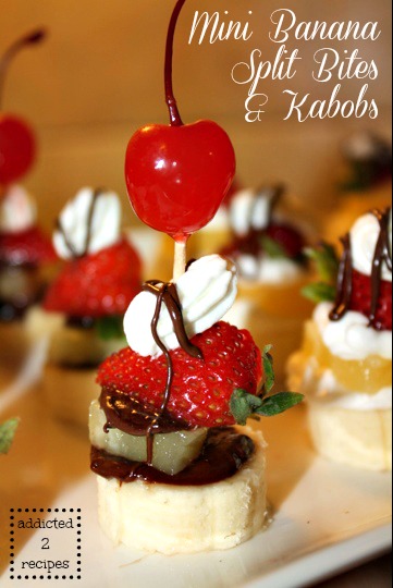 Mini Banana Morsures de Split et Brochettes - accros aux recettes