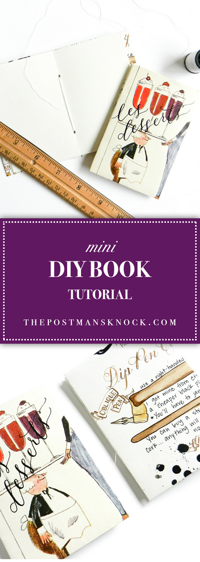 Mini DIY Book Tutorial, The Postman - de Knock