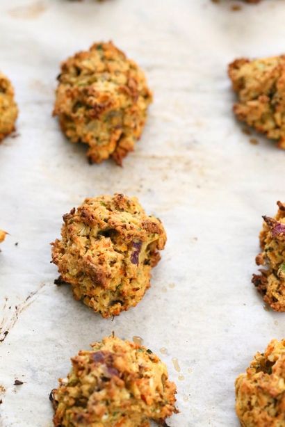 Mischgemüse Pakora Baked - Gebackene Bhajji Fritters - 30 Minuten - Vegan Richa