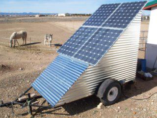 Mobile hors-réseau du système d'alimentation solaire