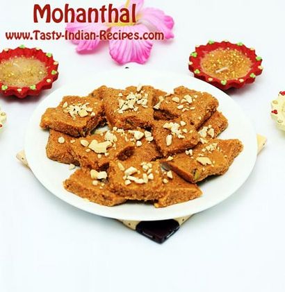 Mohanthal Recette - Gram farine Fudge Recette